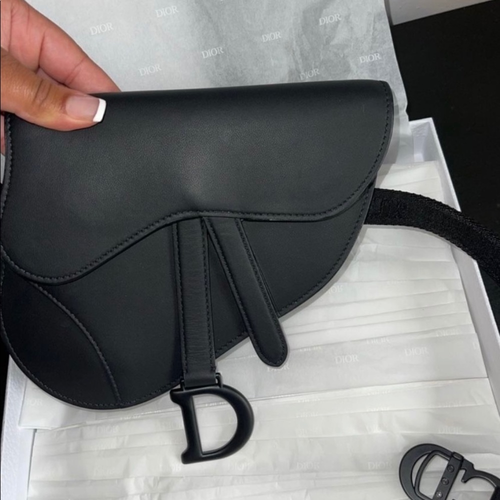Black Dior saddle pouch/Fanny pack